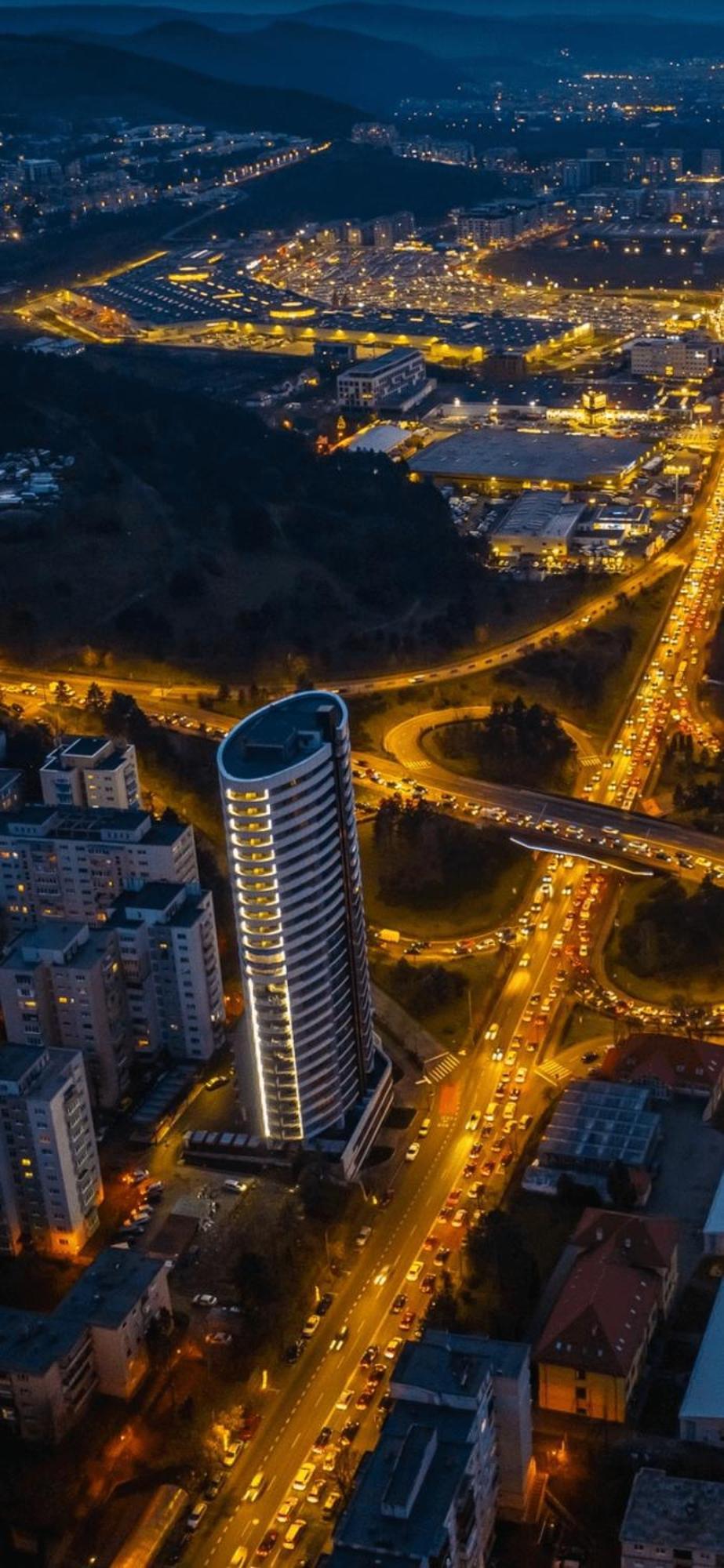 Boudoir Apartment City Tower - 15Th Floor Cluj-Napoca Buitenkant foto